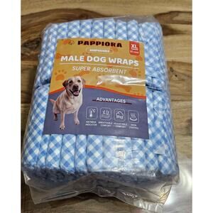 Pappiora Male Dog Wraps Super Absorbent XL 22 Count